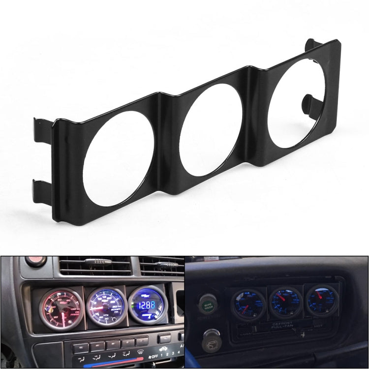 52mm Car Modified Instrument Rack Three-hole Universal Car Radio Card Slot - Car Interior Mouldings by PMC TechLife | Online Shopping South Africa | PMC TechLife | Buy Now Pay Later Mobicred