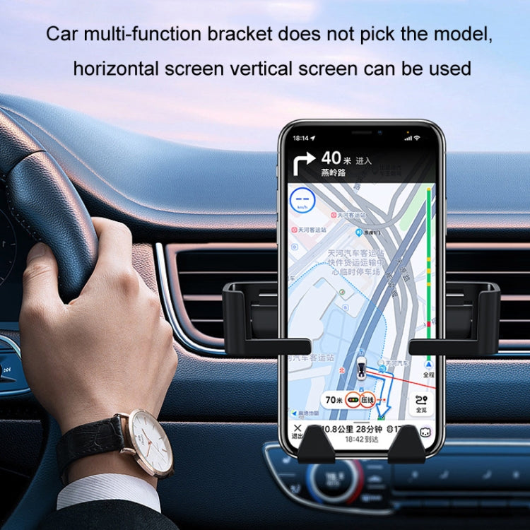 Car Multifunctional Mobile Phone Holder Rear Headrest Storage Hook(Black) - Auto Fastener & Clips by PMC TechLife | Online Shopping South Africa | PMC TechLife | Buy Now Pay Later Mobicred