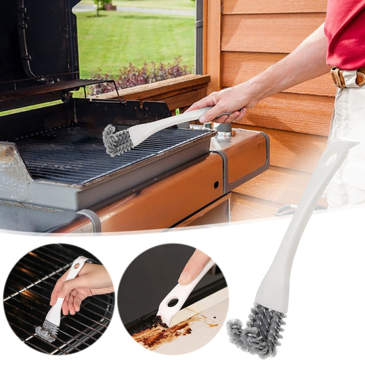 3pcs 2-in-1 Kitchen Stove Cleaning Brush Shovel Barbecue Rack Cleaning Brush(Grid Model) - Cleaning Tools by PMC TechLife | Online Shopping South Africa | PMC TechLife | Buy Now Pay Later Mobicred