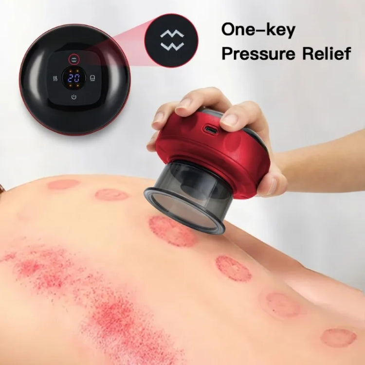 12-speed Remote Control Cupping Therapy Massager Set with 3 Cups(Black) - free shipping - PMC TechLife - Order now!