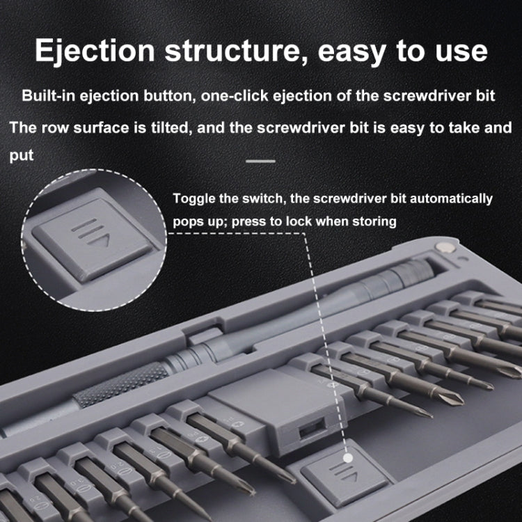 For DJI CQT UAV 30-In-1 Drone Universal Extended Screwdriver Set Disassembly Tool Set(Frosted Gray) - free shipping - PMC TechLife - Order now!