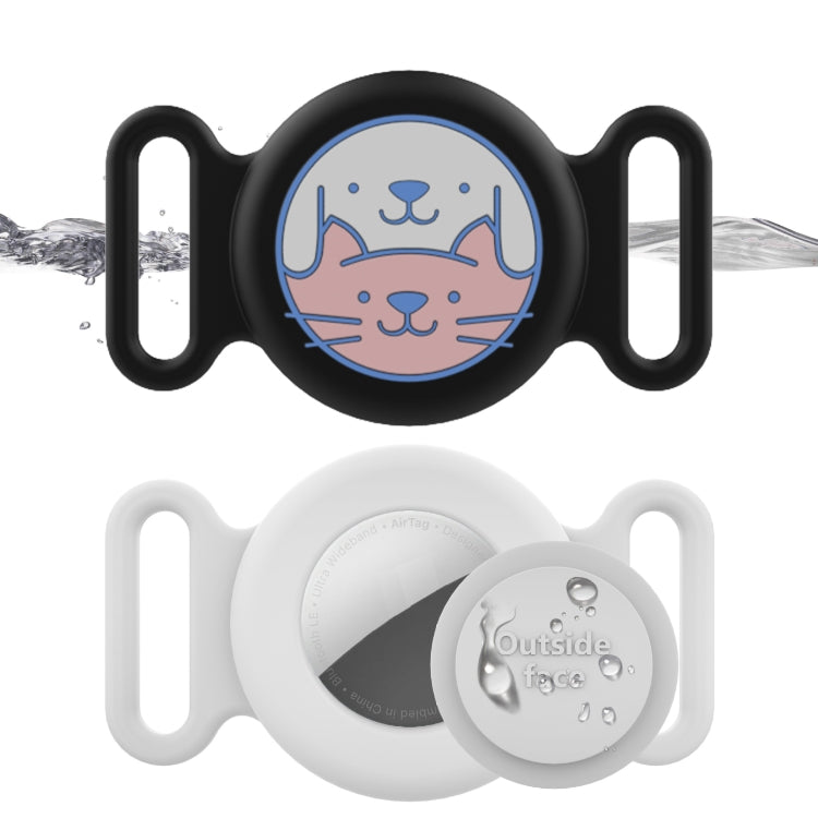 For AirTag Pet Collar Locator Silicone Life Waterproof Protective Case(Pink) - Pet Series by PMC TechLife | Online Shopping South Africa | PMC TechLife | Buy Now Pay Later Mobicred