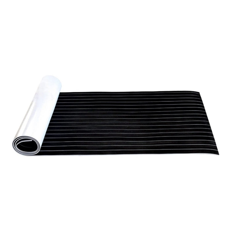 240x45x0.6cm Black White Yacht Imitation Teak Anti-Slip Deck EVA Mat - Floor Mats by PMC TechLife | Online Shopping South Africa | PMC TechLife | Buy Now Pay Later Mobicred