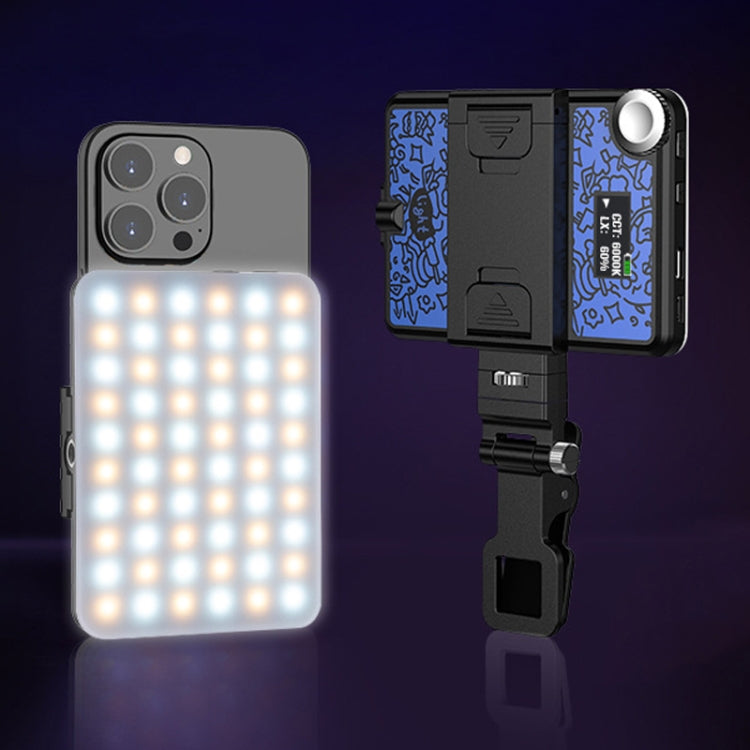60 LEDs Rechargeable Clip Fill Light With Front & Back Clip Adjusted 3 Light Modes For Phone, Spec: A Type White - Selfie Light by PMC TechLife | Online Shopping South Africa | PMC TechLife | Buy Now Pay Later Mobicred