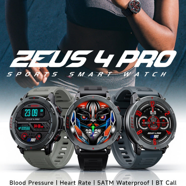 LOKMAT ZEUS4 PRO 1.43-Inch IP68 Waterproof Health Monitoring Bluetooth Call Smart Watch(Light Grey) - Smart Watches by LOKMAT | Online Shopping South Africa | PMC Jewellery | Buy Now Pay Later Mobicred