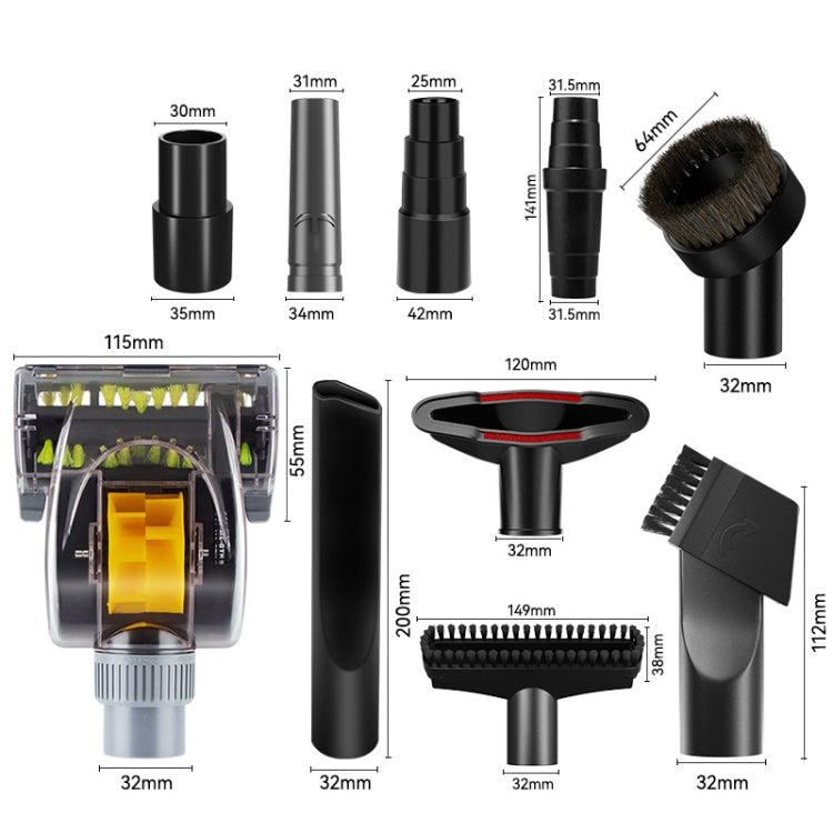 10 In 1 Universal Vacuum Attachments 32mm Nozzle Adapter Accessories Cleaning Kit - Other Accessories by PMC Jewellery | Online Shopping South Africa | PMC Jewellery | Buy Now Pay Later Mobicred