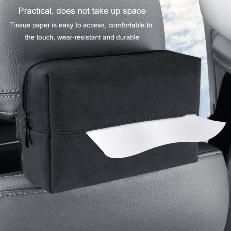 Car Armrest Box Tissue Box Car Sun Visor Seat Back Hanging Tissue Storage Bag(Grey) - Tissue Boxes by PMC TechLife | Online Shopping South Africa | PMC TechLife | Buy Now Pay Later Mobicred