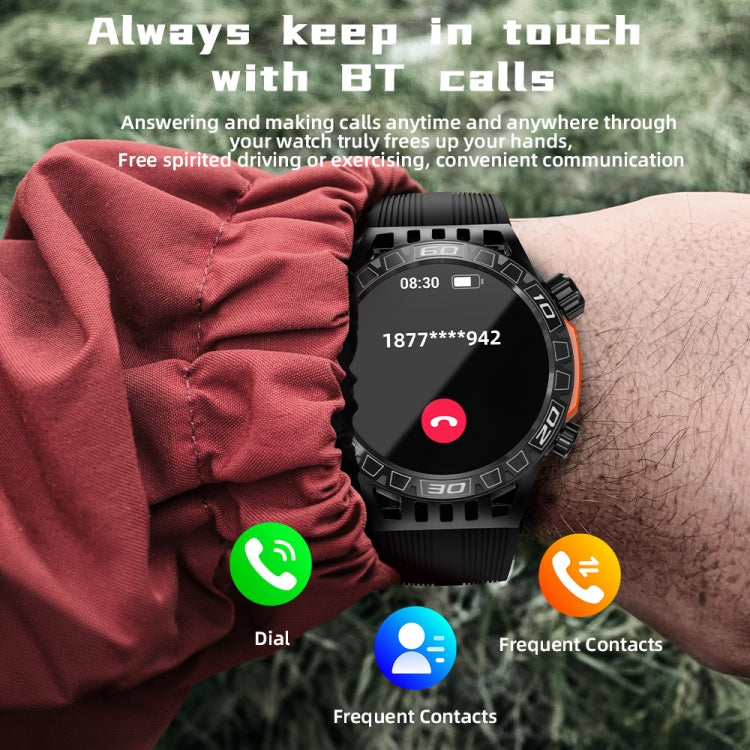 LOKMAT ZEUS6 PRO 1.46-Inch IP68 Waterproof SOS Flashlight Bluetooth Smart Watch(Yellow Green) - Smart Watches by LOKMAT | Online Shopping South Africa | PMC TechLife | Buy Now Pay Later Mobicred