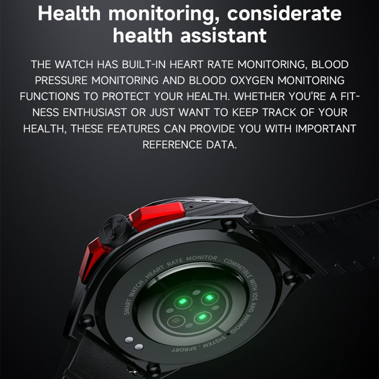 LOKMAT COMET2 PRO 1.46-Inch 5ATM Waterproof Bluetooth Call Smart Watch, Color: Black Leather - Smart Watches by LOKMAT | Online Shopping South Africa | PMC TechLife | Buy Now Pay Later Mobicred