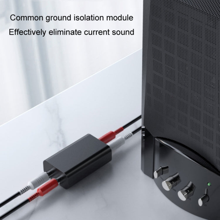 RCA Audio Ground Loop Isolator Anti-Interference Noise Reducer Eliminate Current Sound Bluetooth Receiver(Square) - Live Sound Effects Processors by PMC TechLife | Online Shopping South Africa | PMC TechLife | Buy Now Pay Later Mobicred