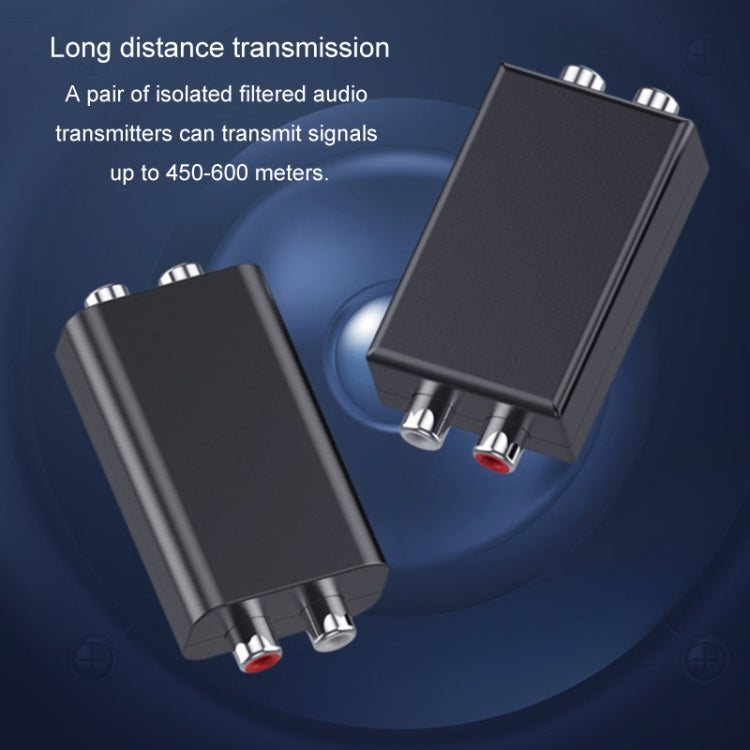 RCA Audio Ground Loop Isolator Anti-Interference Noise Reducer Eliminate Current Sound Bluetooth Receiver(Square) - Live Sound Effects Processors by PMC TechLife | Online Shopping South Africa | PMC TechLife | Buy Now Pay Later Mobicred