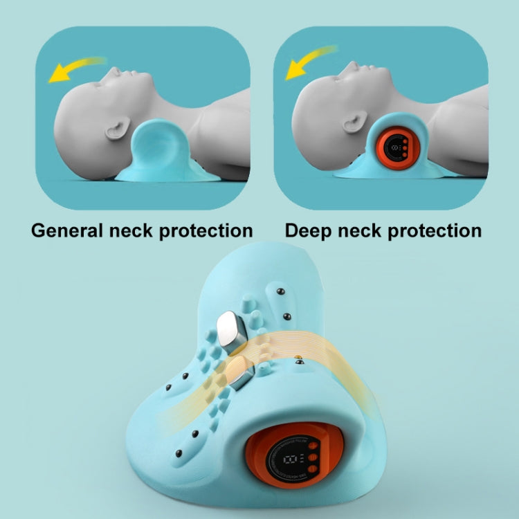 JJ-001 EMS Hot Compress Pulse Multifunctional Shoulder and Neck Massager(Blue) - free shipping - PMC TechLife - Order now!
