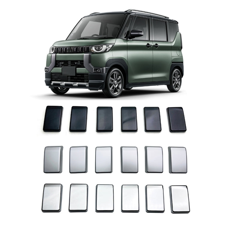 For Mitsubishi 2023 Delica Mini Right-Hand Drive Front Grille Modified Decorative Frame(Black) - Front Grille Decoration Strip by PMC TechLife | Online Shopping South Africa | PMC TechLife | Buy Now Pay Later Mobicred
