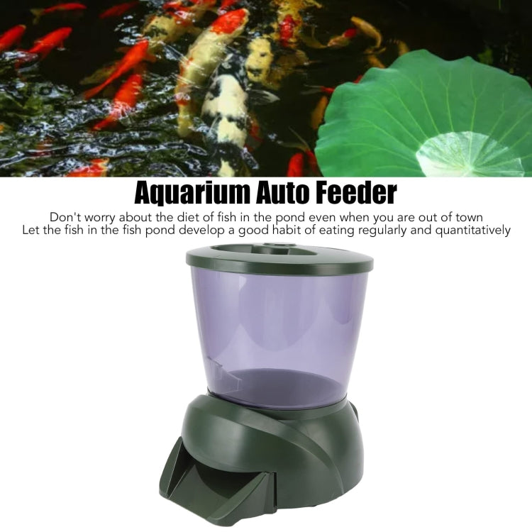 4.25L Aquarium Automatic Feeder Timing Dosing Fish Tank Pond Feeder(Green) - Feeders by PMC TechLife | Online Shopping South Africa | PMC TechLife | Buy Now Pay Later Mobicred