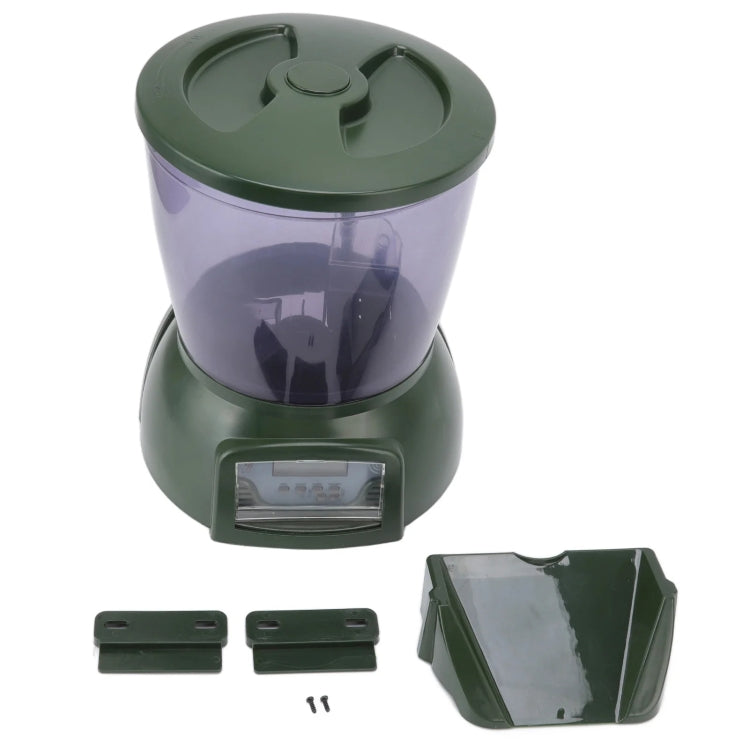 4.25L Aquarium Automatic Feeder Timing Dosing Fish Tank Pond Feeder(Green) - Feeders by PMC TechLife | Online Shopping South Africa | PMC TechLife | Buy Now Pay Later Mobicred