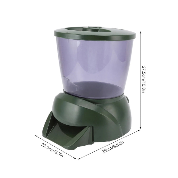 4.25L Aquarium Automatic Feeder Timing Dosing Fish Tank Pond Feeder(Green) - Feeders by PMC TechLife | Online Shopping South Africa | PMC TechLife | Buy Now Pay Later Mobicred