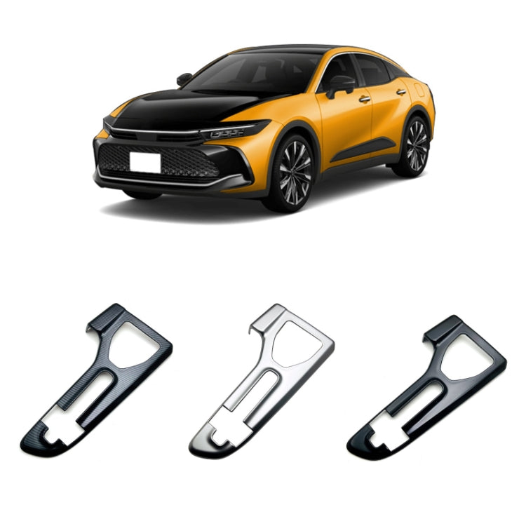 For 2023 Toyota Crown Center Control Gear Decorative Bright Frame, Size: Right-hand Drive(Black) - Car Interior Mouldings by PMC TechLife | Online Shopping South Africa | PMC TechLife | Buy Now Pay Later Mobicred