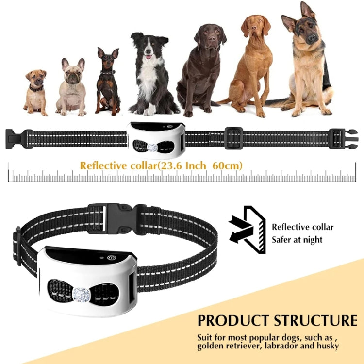 1 Drag 2 Pet Electronic Fence Wireless Stop Barker Outdoor Dog Collar Remote Control Dog Trainer(White) - Training Aids by PMC TechLife | Online Shopping South Africa | PMC TechLife | Buy Now Pay Later Mobicred