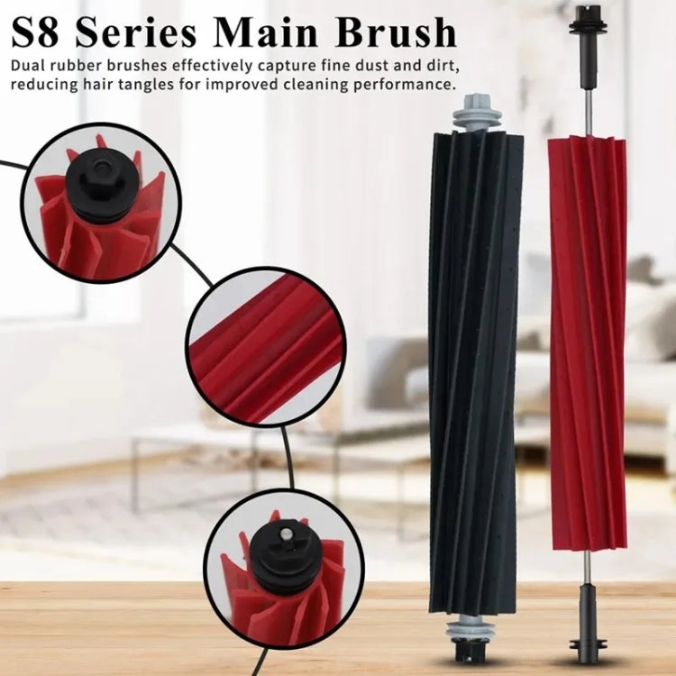 For Roborock G20 / S8 Plus / S8 / S8 Pro Vacuum Cleaner Accessories 1pair Black Side Brush - For Roborock Accessories by PMc TechLife | Online Shopping South Africa | PMc TechLife | Buy Now Pay Later Mobicred