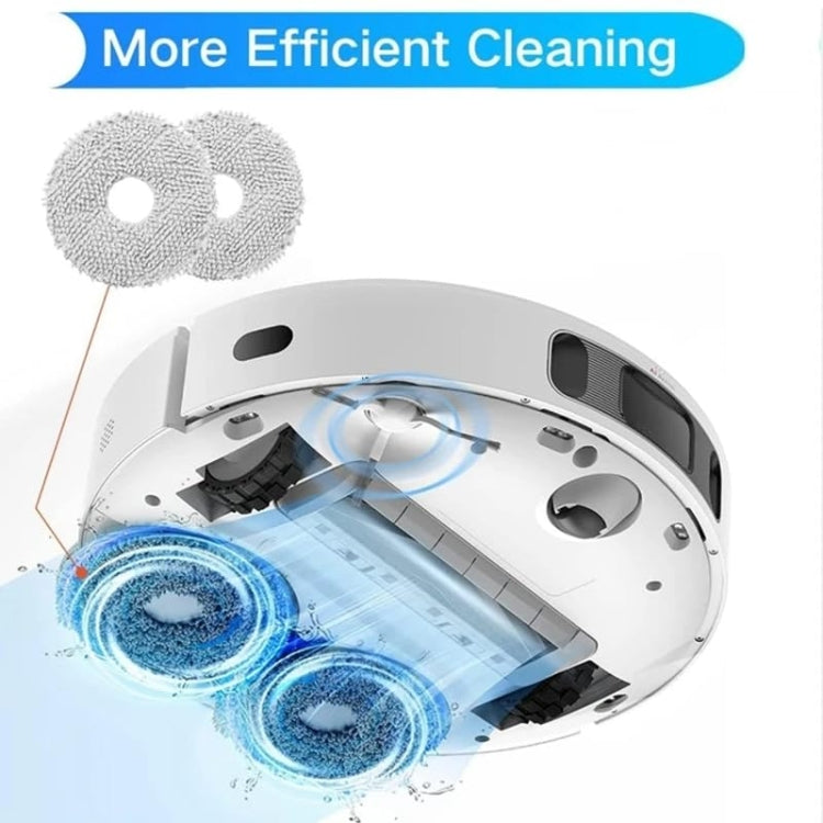 For Dreame L20 Ultra / X20 Pro / X20 Pro Plus Robot Vacuum Accessories 1pair White Side Brush - For Xiaomi Accessories by PMc TechLife | Online Shopping South Africa | PMc TechLife | Buy Now Pay Later Mobicred