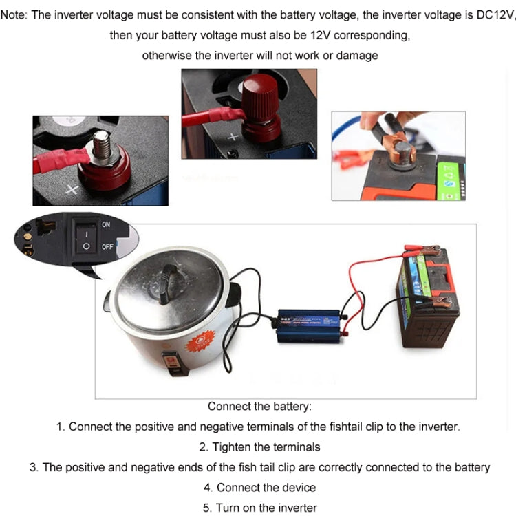 500W/12V24V Convert To 220V Dual Voltage Modified Sine Wave Inverter - Modified Square Wave by PMC TechLife | Online Shopping South Africa | PMC TechLife | Buy Now Pay Later Mobicred