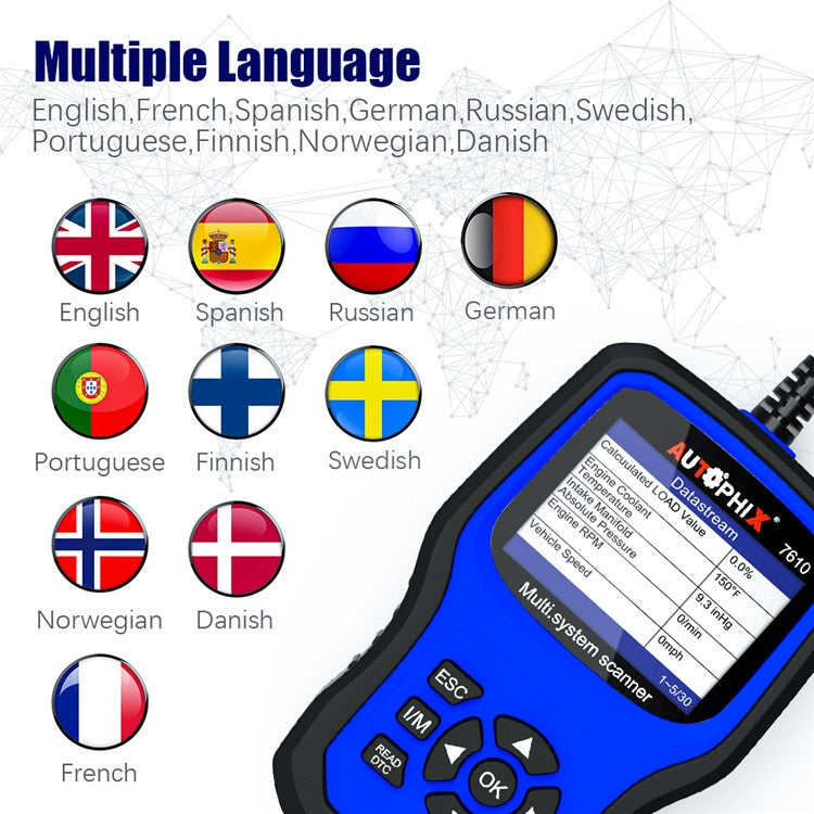AUTOPHIX 7610 OBD2 Scan Diagnostic Tool Full System Maintenance And Repair Detector - free shipping - PMC TechLife - Order now!