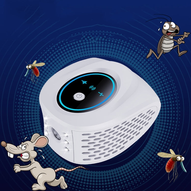 QSQ218 Multifunctional LED Household Indoor High-power Ultrasonic Mouse Repellent US Plug(White) - Repellents by PMc TechLife | Online Shopping South Africa | PMc TechLife | Buy Now Pay Later Mobicred