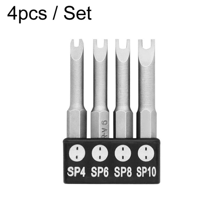 4pcs / Set U-Shaped Chrome Vanadium Steel Bit Set Appliance Repair Electrical Drill Accessories With Magnetic - Drill & Drill Bits by PMC TechLife | Online Shopping South Africa | PMC TechLife | Buy Now Pay Later Mobicred