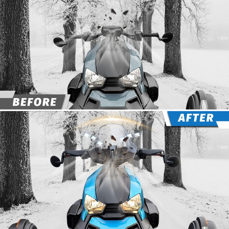 For Can-Am Ryker 600/Ryker 900 Adjustable Front Windshield(Grey) - Replacement Parts by PMC TechLife | Online Shopping South Africa | PMC TechLife | Buy Now Pay Later Mobicred