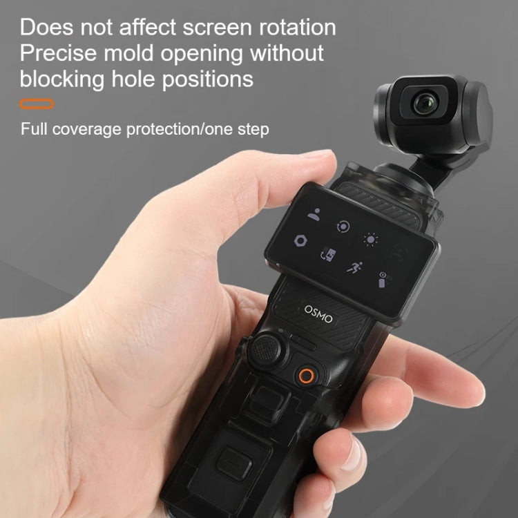 For DJI OSMO Pocket 3 RCSTQ Transparent Protective Case Global Anti-Dislodgement Strap Storage Shell - Case & Bags by RCSTQ | Online Shopping South Africa | PMC Jewellery | Buy Now Pay Later Mobicred