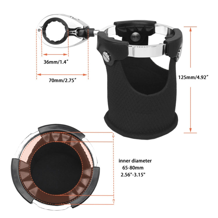 Motorcycle Handlebar Cup Holder Modification Accessories For Harley Davidson - Holder by PMC TechLife | Online Shopping South Africa | PMC TechLife | Buy Now Pay Later Mobicred