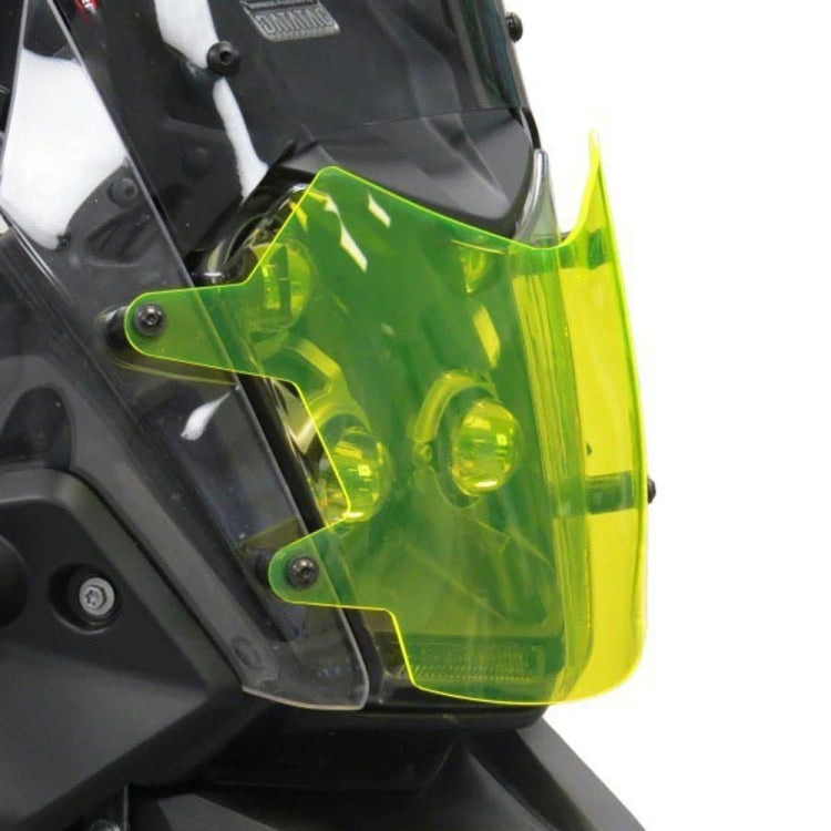 For Yamaha Tenere 700 Headlight Acrylic Protective Cover(Fluorescent Green) - Ornamental Parts by PMC TechLife | Online Shopping South Africa | PMC TechLife | Buy Now Pay Later Mobicred