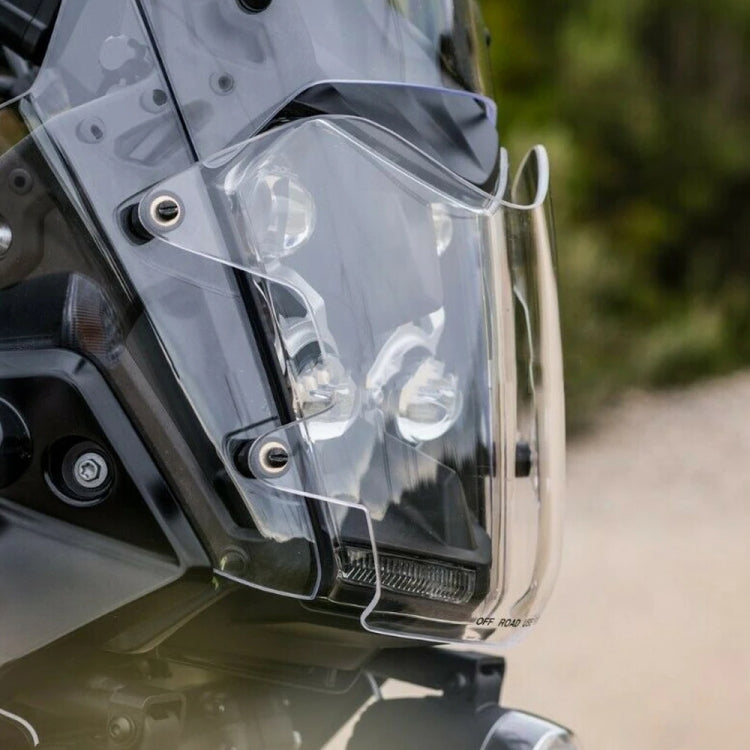 For Yamaha Tenere 700 Headlight Acrylic Protective Cover(Fluorescent Green) - Ornamental Parts by PMC TechLife | Online Shopping South Africa | PMC TechLife | Buy Now Pay Later Mobicred