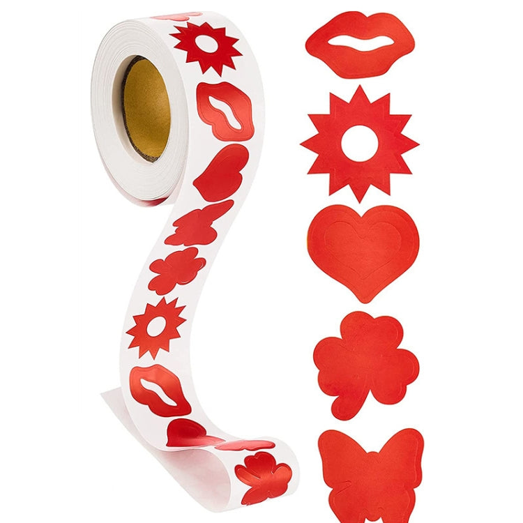 500pcs /Roll Style 4 Tanning Sunbathing Stickers Self Adhesive Body Stickers - Sticker & Tags by PMC TechLife | Online Shopping South Africa | PMC TechLife | Buy Now Pay Later Mobicred