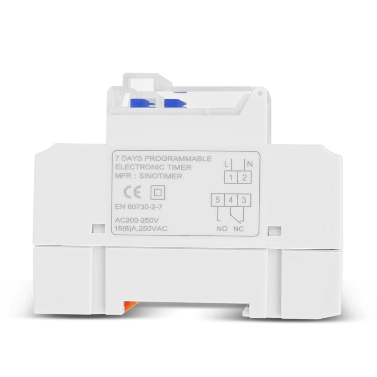 SINOTIMER TM919A-4 12V 16A Din Rail Mount Digital Timer Switch Microcomputer Weekly Programmable Time Relay Control - Switch by SINOTIMER | Online Shopping South Africa | PMC TechLife | Buy Now Pay Later Mobicred