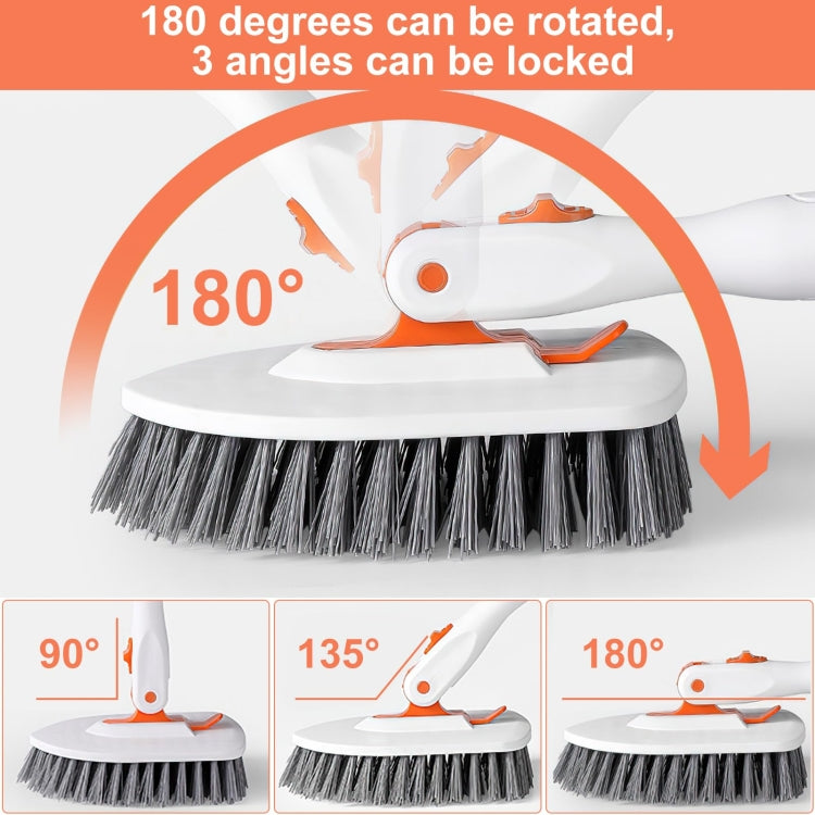 Shower Cleaning Brush With 52 Inch Adjustable Handle Tub Tile Scrubber Brush, Spec: Set 2 - free shipping - PMc TechLife - Order now!