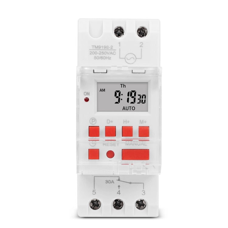 SINOTIMER TM919B-2 220V 30A Programmable Digital Timer Switch Automatic Cycle Timing Controller - Switch by SINOTIMER | Online Shopping South Africa | PMC TechLife | Buy Now Pay Later Mobicred