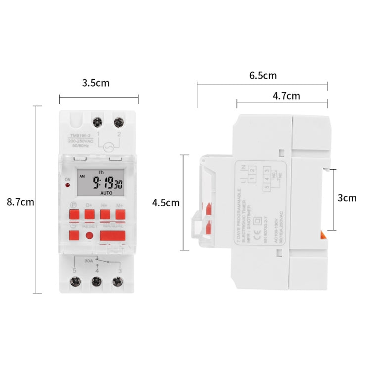 SINOTIMER TM919B-3 24V 30A Programmable Digital Timer Switch Automatic Cycle Timing Controller - Switch by SINOTIMER | Online Shopping South Africa | PMC TechLife | Buy Now Pay Later Mobicred