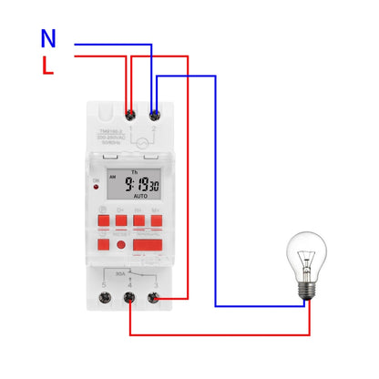 SINOTIMER TM919B-2 220V 30A Programmable Digital Timer Switch Automatic Cycle Timing Controller - Switch by SINOTIMER | Online Shopping South Africa | PMC Jewellery | Buy Now Pay Later Mobicred