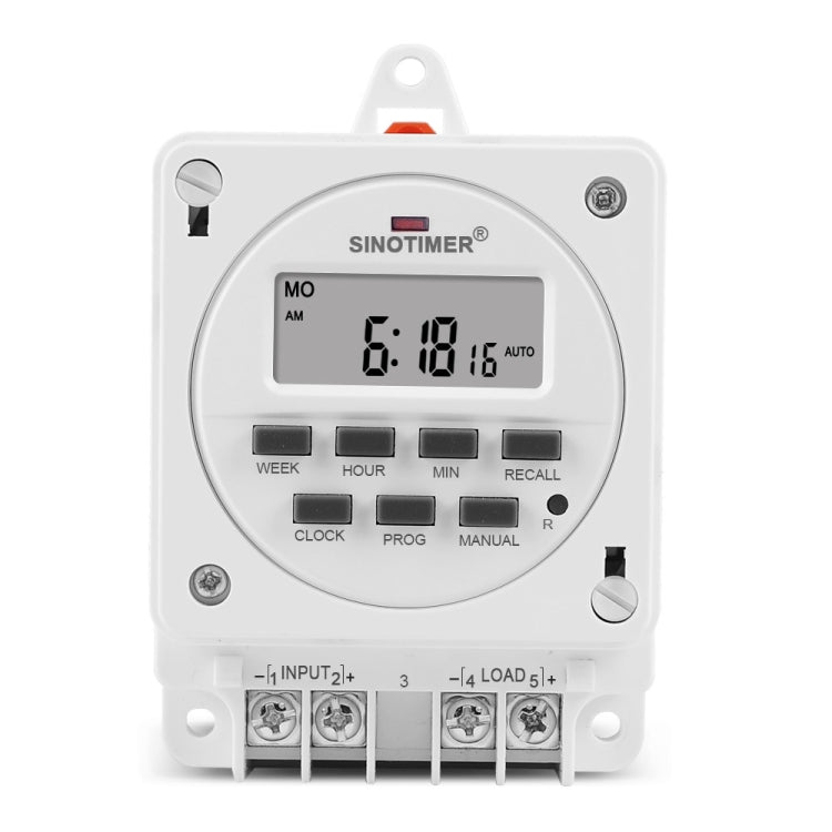 SINOTIMER TM618E -2 220V Smart Digital 7 Days Programmable Timer Switch 16A Controller With Mounting Base - Switch by SINOTIMER | Online Shopping South Africa | PMC TechLife | Buy Now Pay Later Mobicred