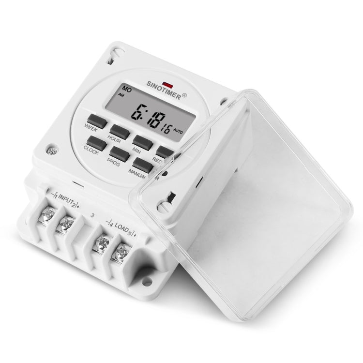 SINOTIMER TM618E -2 220V Smart Digital 7 Days Programmable Timer Switch 16A Controller With Mounting Base - Switch by SINOTIMER | Online Shopping South Africa | PMC TechLife | Buy Now Pay Later Mobicred