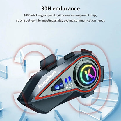 KUQIBAO Motorcycle Helmet Long-Lasting Bluetooth Headset With Light(Soft Microphone) - Car Walkie Talkie by KUQIBAO | Online Shopping South Africa | PMC Jewellery | Buy Now Pay Later Mobicred