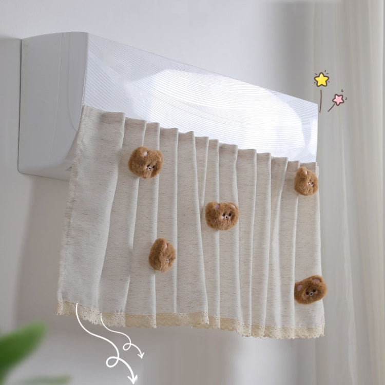 Air Conditioner Windshield Anti-Direct Blow Baby Windshield Curtain Dust Cover, Model: Gray Bear - free shipping - PMC TechLife - Order now!