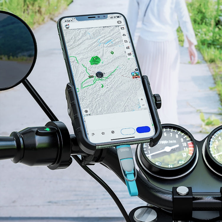 Kewig M8 Motorcycle Navigation Phone Holder Outdoor Riding Charging Bracket(Red) - free shipping - PMC TechLife - Order now!