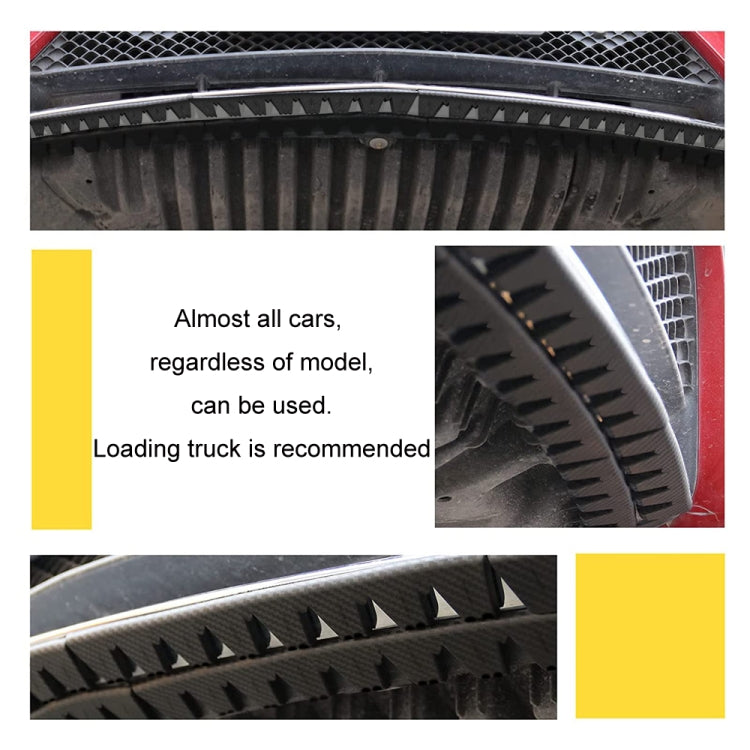 8pcs /Set Car Bumper Serrated Anti-collision Plate Decoration(Carbon Pattern) - Anti Collision Sticker by PMC TechLife | Online Shopping South Africa | PMC TechLife | Buy Now Pay Later Mobicred