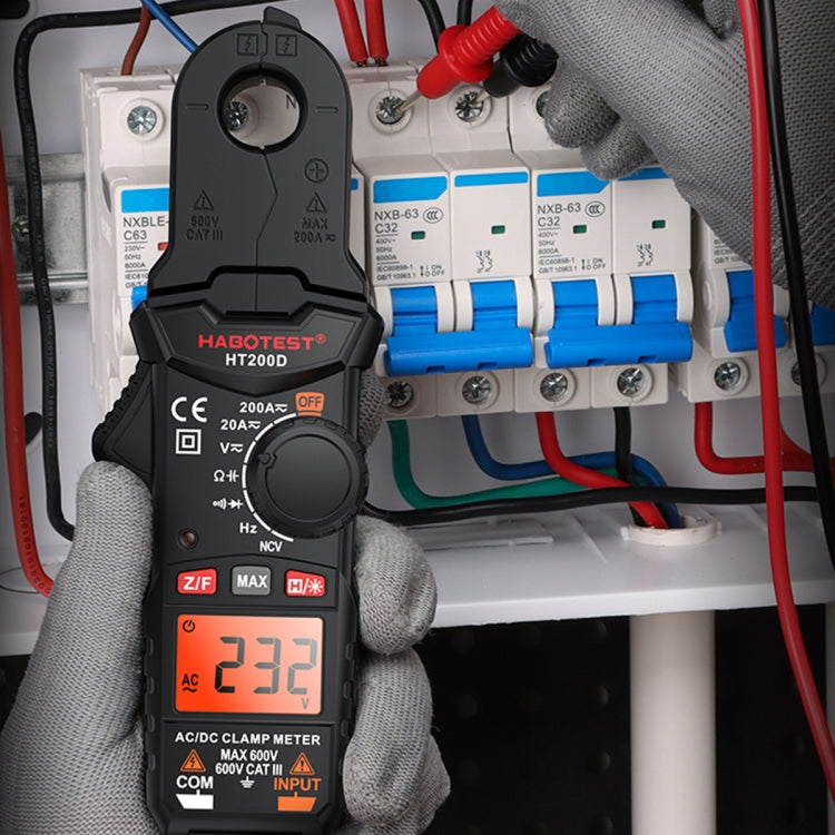 HABOTEST Mini Clamp Multimeter Portable Digital Ammeter - Digital Multimeter by HABOTEST | Online Shopping South Africa | PMC TechLife | Buy Now Pay Later Mobicred