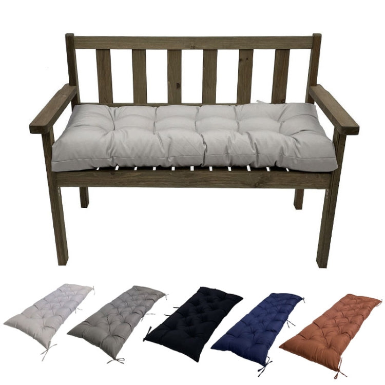 100x50x8cm Outdoor Bench Waterproof Sunscreen Thickened Soft Cushion(Deep Coffee) - Cushions & Pillows by PMc TechLife | Online Shopping South Africa | PMc TechLife | Buy Now Pay Later Mobicred