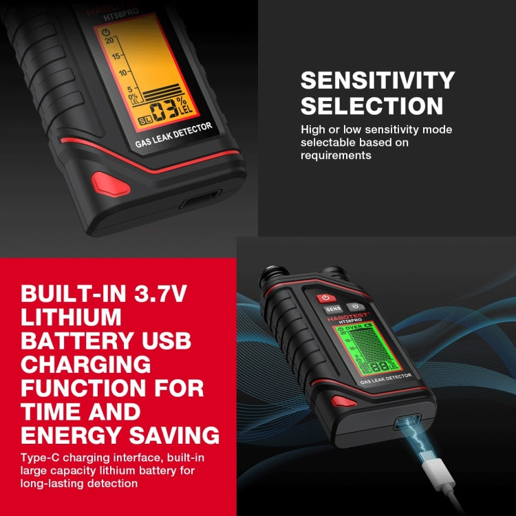 HABOTEST Portable Rechargeable Gas Detector - free shipping - PMC TechLife - Order now!