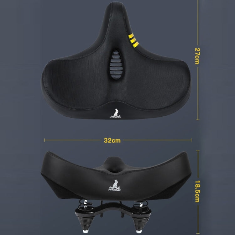 Phoenix 3D Bicycle Enlarged Thickened Soft Seat Cushion Hollow Spring Shock Absorber Ball Type - Bicycle Saddle by Phoenix | Online Shopping South Africa | PMC Jewellery | Buy Now Pay Later Mobicred