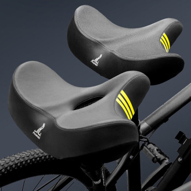 Phoenix 3D Bicycle Enlarged Thickened Soft Seat Cushion Hollow Spring Shock Absorber - Bicycle Saddle by Phoenix | Online Shopping South Africa | PMC Jewellery | Buy Now Pay Later Mobicred